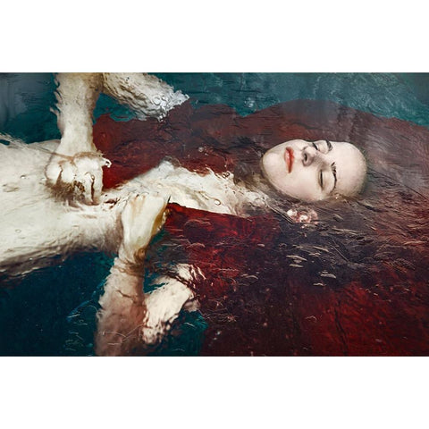 Untitled Gold Ornate Wood Framed Art Print with Double Matting by Ignatova, Desislava