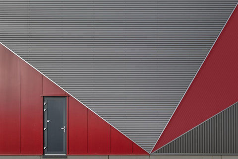 The Black Door Black Ornate Wood Framed Art Print with Double Matting by Luycx, Theo