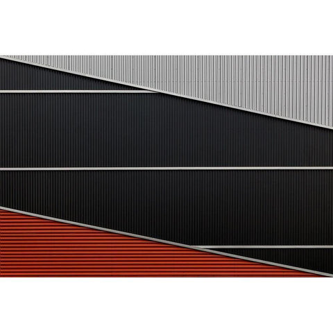 Wall Black Modern Wood Framed Art Print by Luycx, Theo