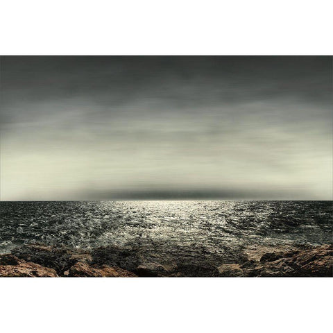 Sea Sighs Gold Ornate Wood Framed Art Print with Double Matting by Claes, Gilbert