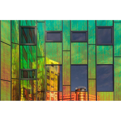 The Neighbour Black Modern Wood Framed Art Print with Double Matting by Luycx, Theo