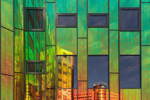 The Neighbour White Modern Wood Framed Art Print with Double Matting by Luycx, Theo