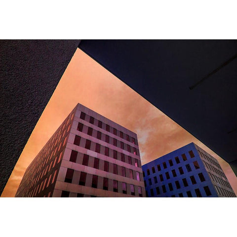 I DidnT Start The Fire White Modern Wood Framed Art Print by Joosten, Lus