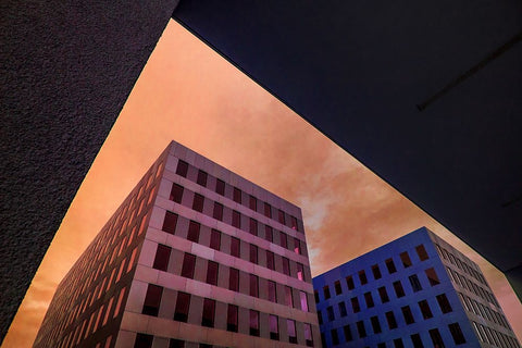 I DidnT Start The Fire White Modern Wood Framed Art Print with Double Matting by Joosten, Lus