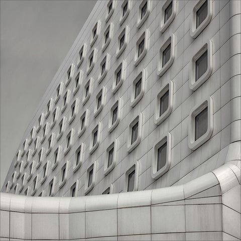 Ivory Boxes Black Modern Wood Framed Art Print with Double Matting by Claes, Gilbert