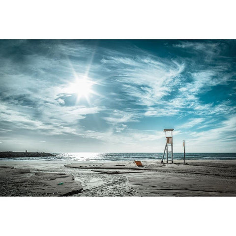 ... Winter Time ! Black Modern Wood Framed Art Print with Double Matting by Principato, Antonio