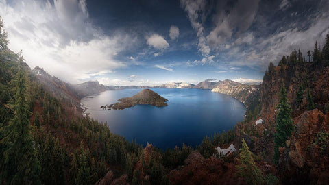 Azul En Dimension White Modern Wood Framed Art Print with Double Matting by Pablo De, Juan