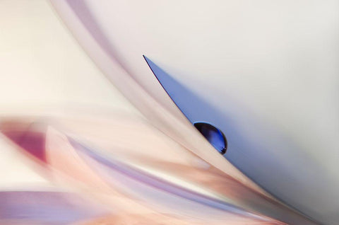 The Blue Drop Black Ornate Wood Framed Art Print with Double Matting by Westum, Heidi