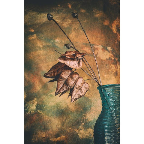 Split Black Modern Wood Framed Art Print by Kiral, Cicek