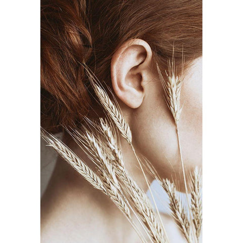 Rye Gold Ornate Wood Framed Art Print with Double Matting by Gorecka, Dorota