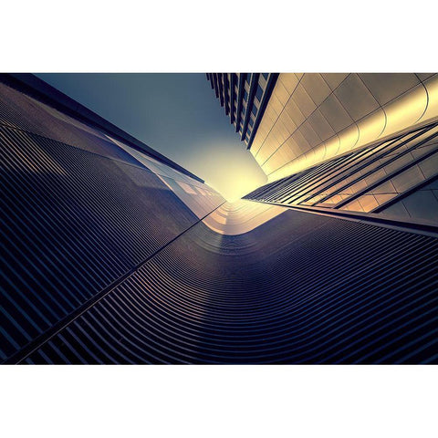 Evanescens Gold Ornate Wood Framed Art Print with Double Matting by Huybrighs, Marc