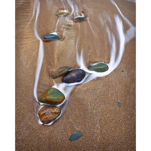 Zen Moment Black Modern Wood Framed Art Print by Anderson, Matt
