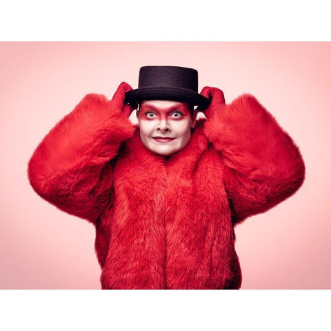 Hang On To Your Hat Gold Ornate Wood Framed Art Print with Double Matting by Damsten, Petri