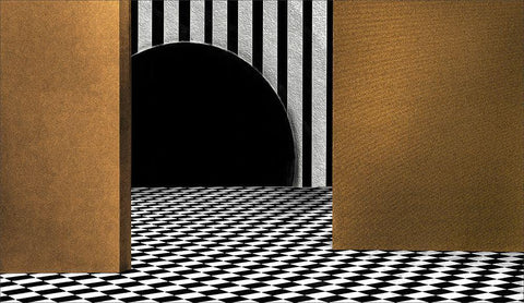 Trap Of Temptation White Modern Wood Framed Art Print with Double Matting by Claes, Gilbert