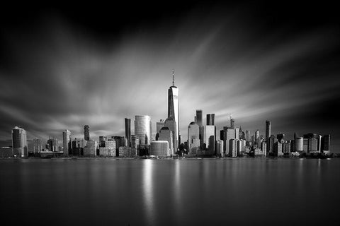 Beacon Scrapers Black Ornate Wood Framed Art Print with Double Matting by Bolton, Robert