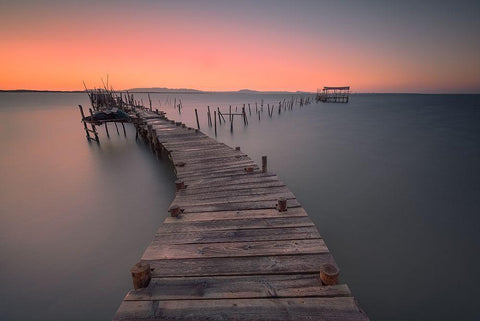 Palafitte Black Ornate Wood Framed Art Print with Double Matting by Zoumides, Christos