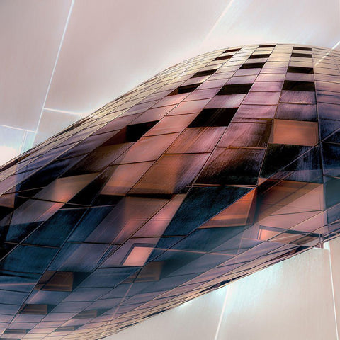 Weird View Gold Ornate Wood Framed Art Print with Double Matting by Huybrighs, Marc