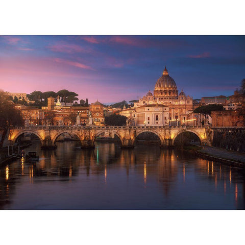 Roma 1. Gold Ornate Wood Framed Art Print with Double Matting by Pablo De, Juan