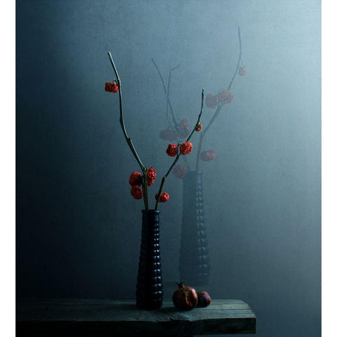 A Spectral Presence Black Modern Wood Framed Art Print with Double Matting by Halaby, Margaret