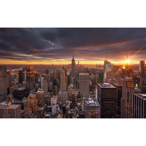 Top Gold Ornate Wood Framed Art Print with Double Matting by F. Turienzo, Carlos