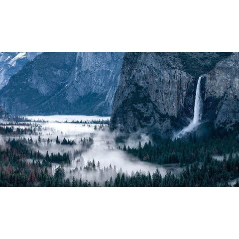 Spring In The Yosemite Valley White Modern Wood Framed Art Print by Darby, Rob