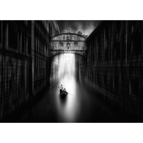 A Passage From Venezia Gold Ornate Wood Framed Art Print with Double Matting by Osuna, Fran