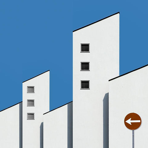Architecture White Modern Wood Framed Art Print by Schuster, Inge