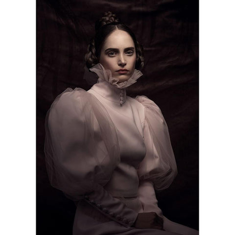 Boudicca Black Modern Wood Framed Art Print by Naderi, Peyman