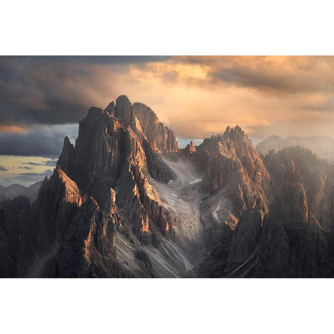 Light On The Path Black Modern Wood Framed Art Print by Omelyanchuk, Andrey