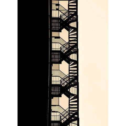 Urban Texture - Manhattan-New York Black Modern Wood Framed Art Print by Orbach, Arnon