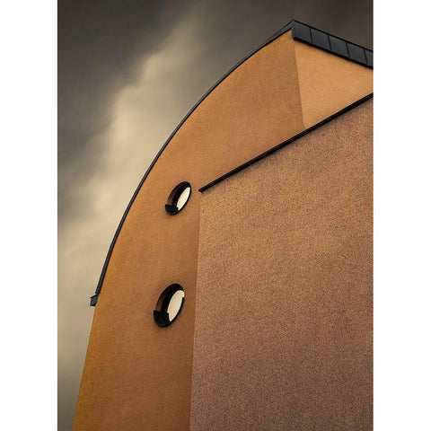 Spyglass Black Modern Wood Framed Art Print with Double Matting by Claes, Gilbert