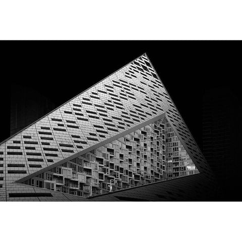 Via 57 West Black Modern Wood Framed Art Print with Double Matting by Forlano, Alessio