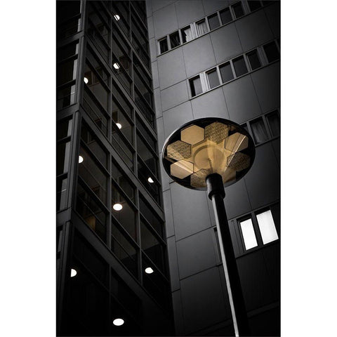 Punti Luce Gold Ornate Wood Framed Art Print with Double Matting by Claes, Gilbert