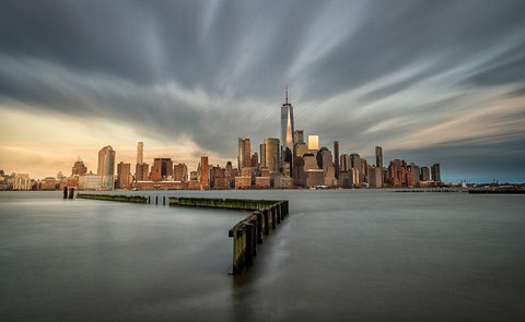 Scape Black Ornate Wood Framed Art Print with Double Matting by Perez Aamp, Alvaro