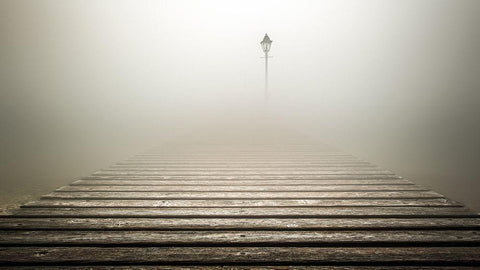 Lonely Places Black Ornate Wood Framed Art Print with Double Matting by Rebustini, Luca