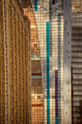 8th. Avenue Black Ornate Wood Framed Art Print with Double Matting by Labagnara, Roxana