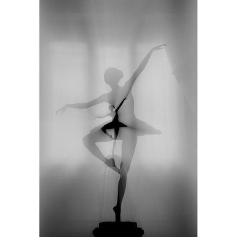 My Favorite Dancer White Modern Wood Framed Art Print by Pphgallery