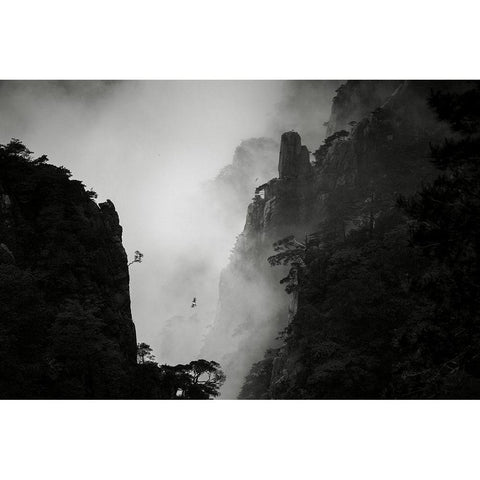 Er?Appeyiaemm Black Modern Wood Framed Art Print with Double Matting by Wang, Aijun