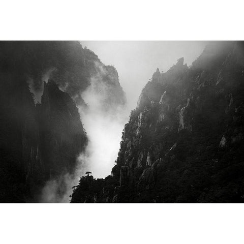 Er?Appaandsup1;-Candfrac34 White Modern Wood Framed Art Print by Wang, Aijun