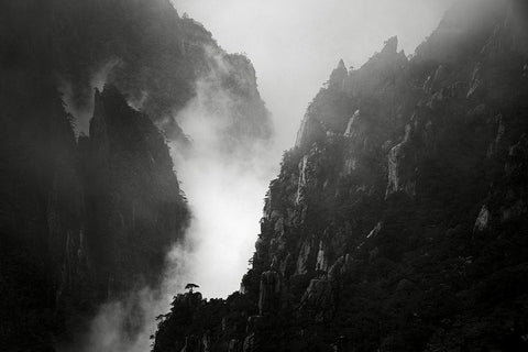 Er?Appaandsup1;-Candfrac34 Black Ornate Wood Framed Art Print with Double Matting by Wang, Aijun