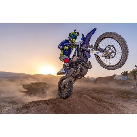 They Say Jump-I Say Im Mario White Modern Wood Framed Art Print by Gutman, Omri