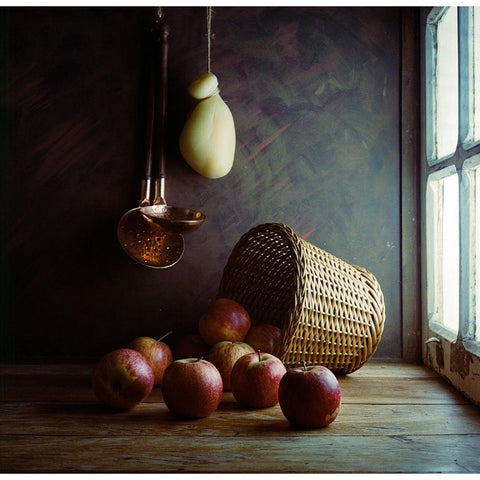 Some Apples-Film Black Modern Wood Framed Art Print with Double Matting by Laercio, Luiz