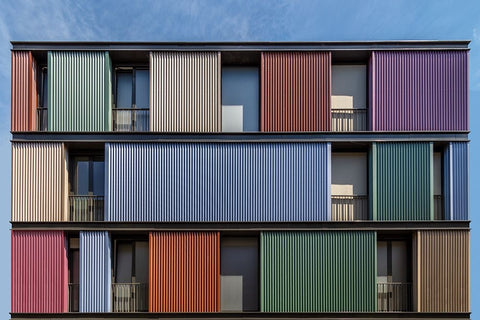 Coloured Wall Black Ornate Wood Framed Art Print with Double Matting by Luycx, Theo