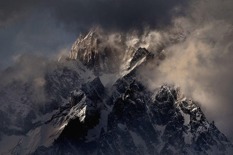 On The Eagles Wings Black Ornate Wood Framed Art Print with Double Matting by Moretti, Claudio