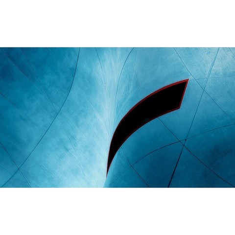 Blind Vision Black Modern Wood Framed Art Print by Huybrighs, Marc