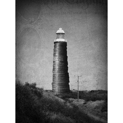 Light After Dark White Modern Wood Framed Art Print by Moore, Alexander