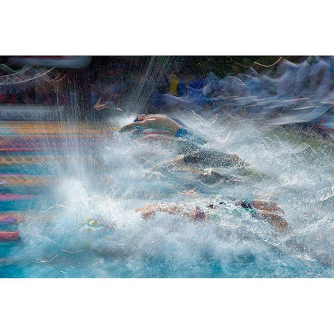 Start Black Modern Wood Framed Art Print with Double Matting by Malovrh, Milan