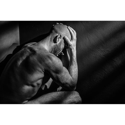 Trapped Black Modern Wood Framed Art Print by Dixon, Colin