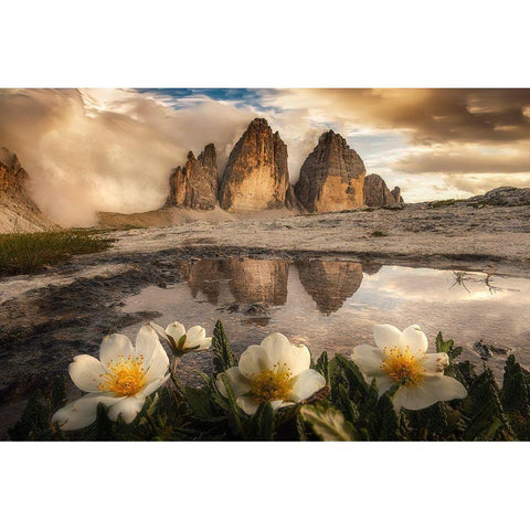 Tre Cime Di Lavaredo-Always Great Emotions! Black Modern Wood Framed Art Print by Ghizzi Panizza, Alberto