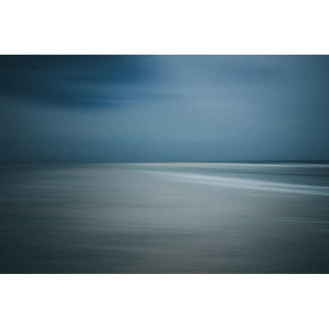 Seascape Black Modern Wood Framed Art Print by Wasinger, Renate